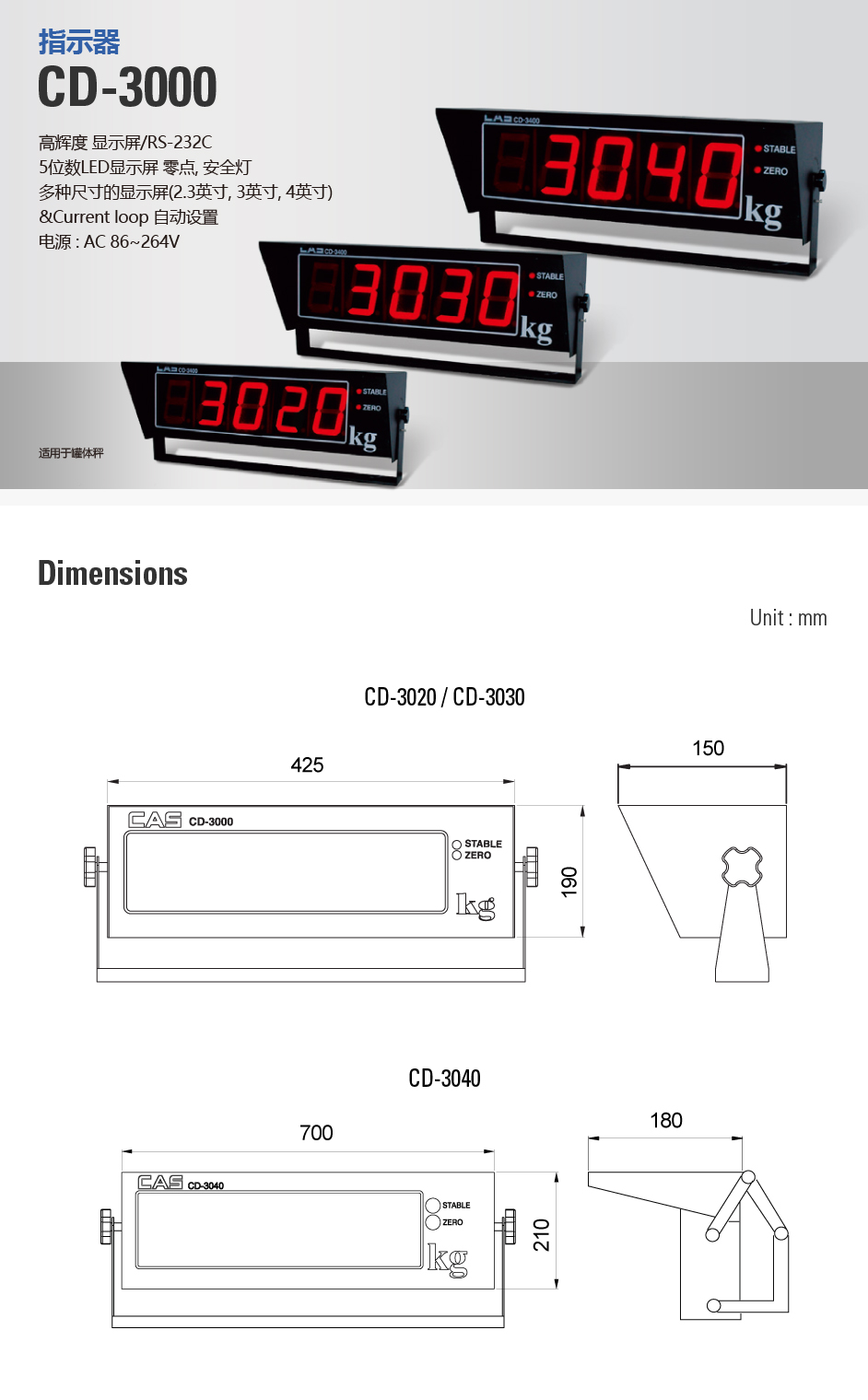 CD-3000 高亮度显示器(图1)